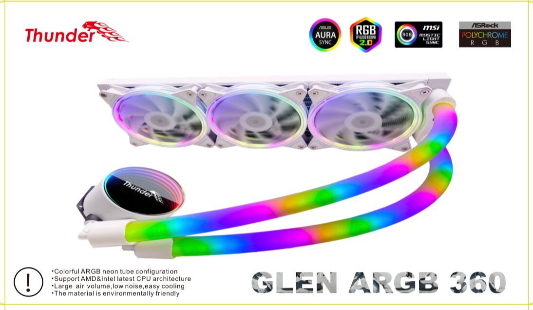 Thunder Liquid Cooler GLEN 360 Snow White Thunder Liquid Cooler GLEN 360 Snow White